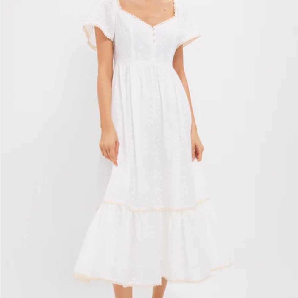 Tuckernuck Pomander Place Dainty Eyelet Holley Dress XS NWT